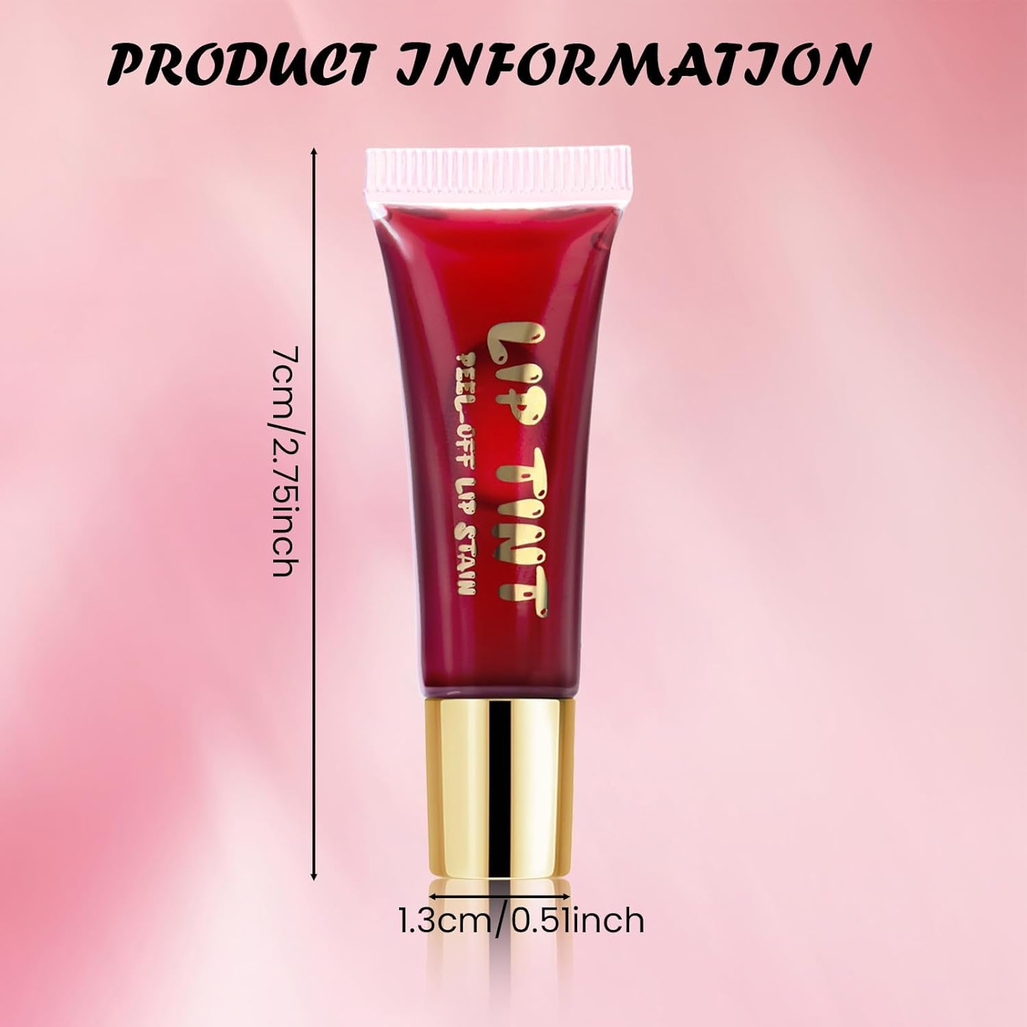 DAGEDA Lip Stain Peel Off, Non-Sticky, Transfer-Proof Tattoo Lip Tint Stain, Waterproof and Long-Lasting Peel off Lip Tint, Lip Gloss Peel off with Matte Finish (05) image number 3