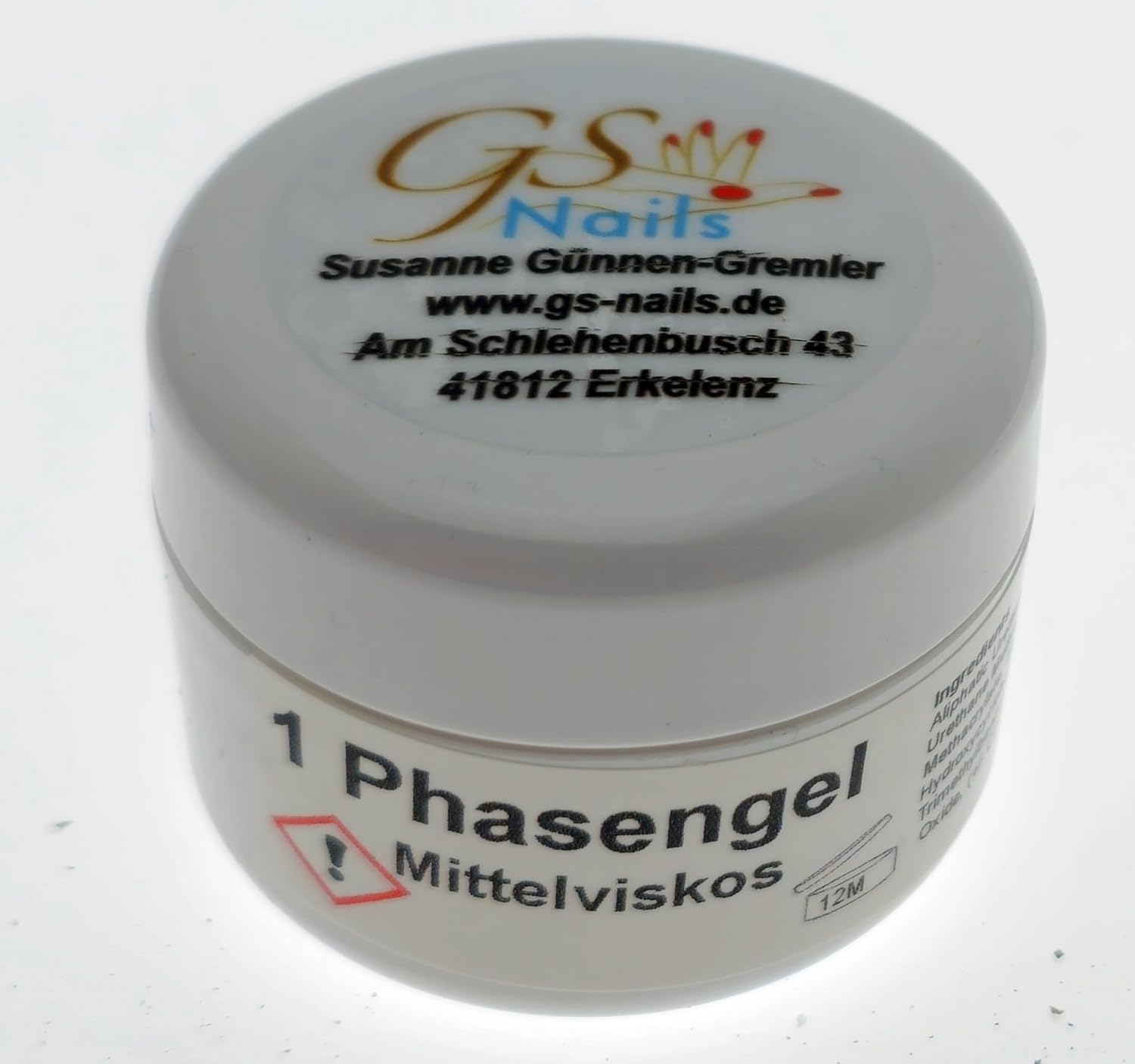 Gs-Nails Medium Viscosity 1-Phase UV Nail Gel for Nail Art & Nail Design - 3-In-1 Adhesive Gel, Builder Gel, Sealing Gel - Cover Gel (15 Ml) image number 6