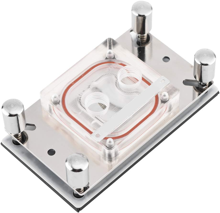 CPU Water Cooling Block, Computer Waterblock with Copper Base and Micro Channel, for AM2/AM2+/AM3/AM3+/AM4/FM2+ Cpus