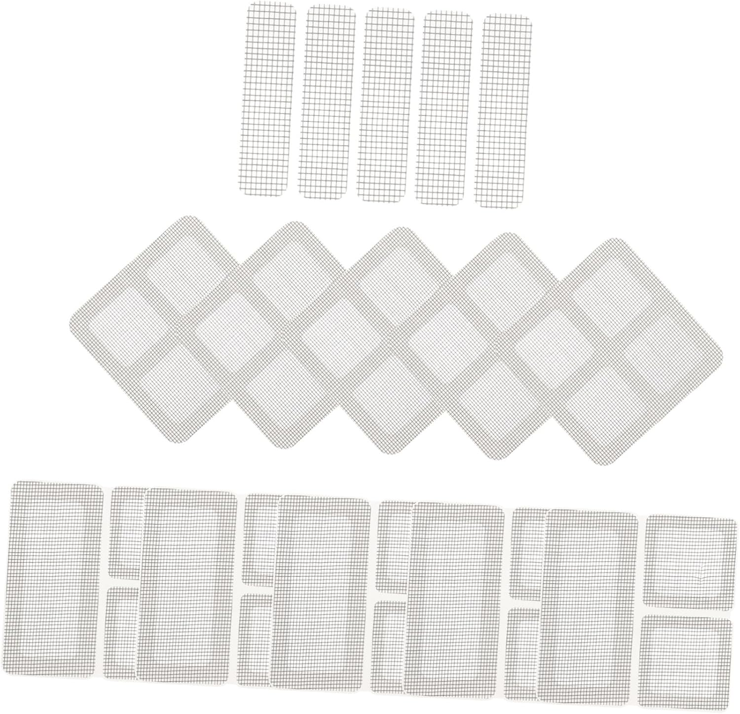 ARTIBETTER 15 Sheets Screen Repair Patches Mesh Window Screen Patches Adhesive Door Mesh for Repair Kit and Window for House