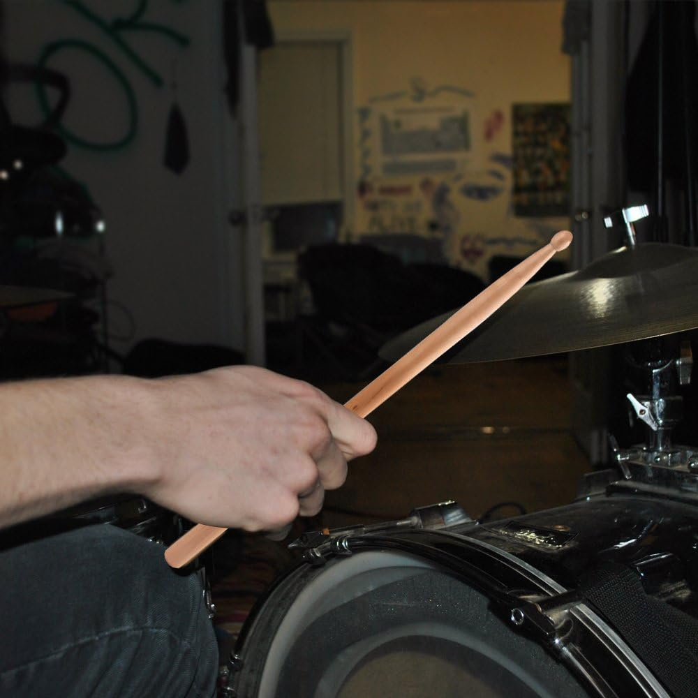 5A Drumsticks AIEX 3 Pair Drum Sticks Classic Maple Wood Drumsticks Wood Tip Drumstick for Students and Adults (With Waterproof Bag) image number 5