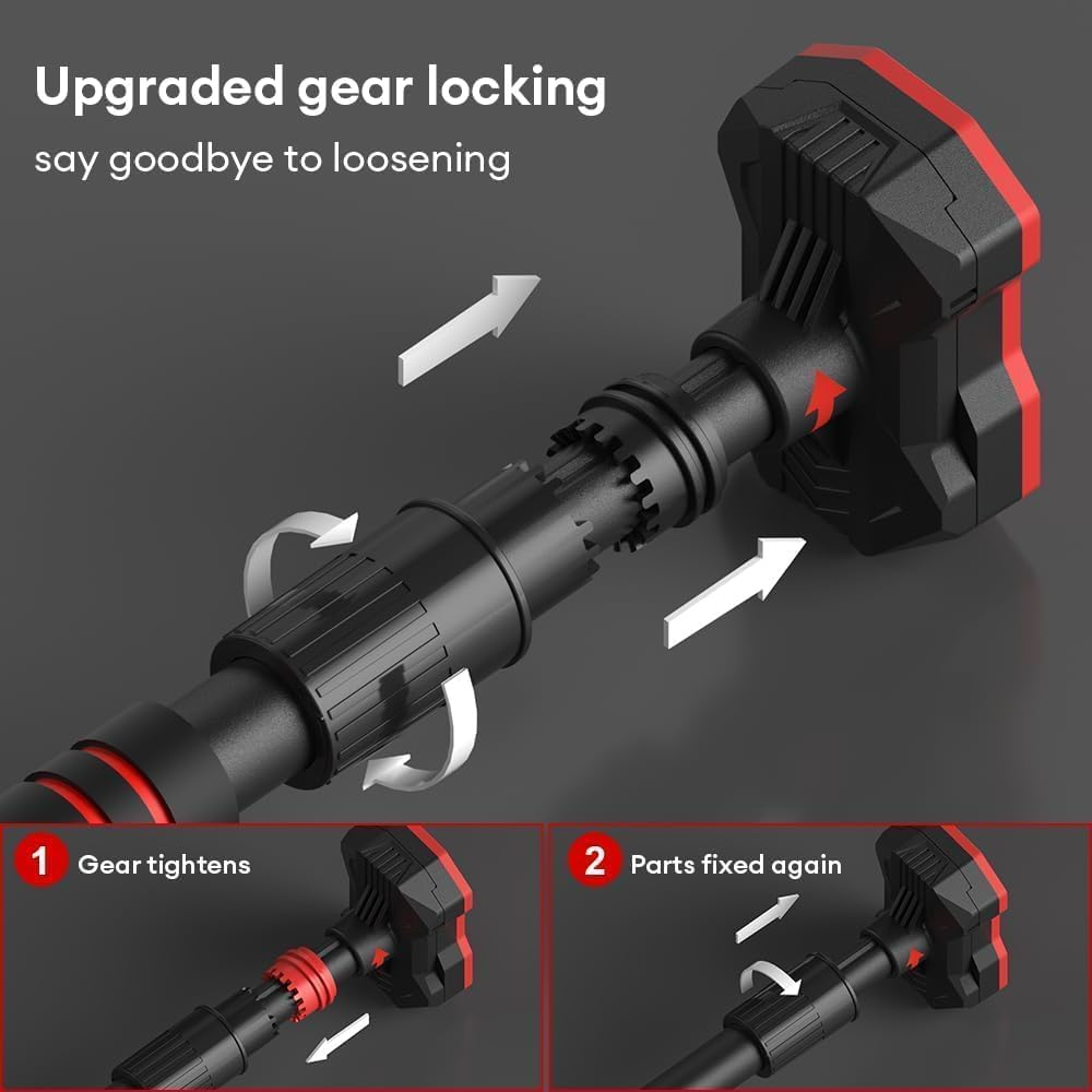 Doorway Pull up Bar, 1-Sec Stretching Door Frame Chin up Bar No Screw Adjustable Width Strength Training Pull up Bars, Max Load 440Lbs Horizontal Exercise Bar for Home Gym Upper Body Workout image number 3