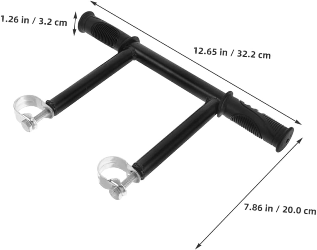 Levemolo Stroller with Raised Armrests Accessories Stroller Wagon Pushchair Attachment Carriage Armrest Bracket Stroller Extension Bar Handle Extension Bar Black Stainless Steel image number 6