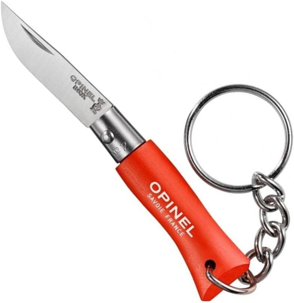 Opinel Colorama Stainless Steel #02 Key Ring Knife, Orange, 3.5 Cm Blade Length image number 2