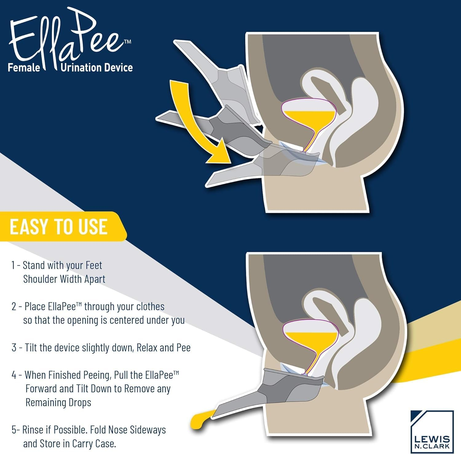 Lewis N. Clark Ellapee Female Urination Device image number 4