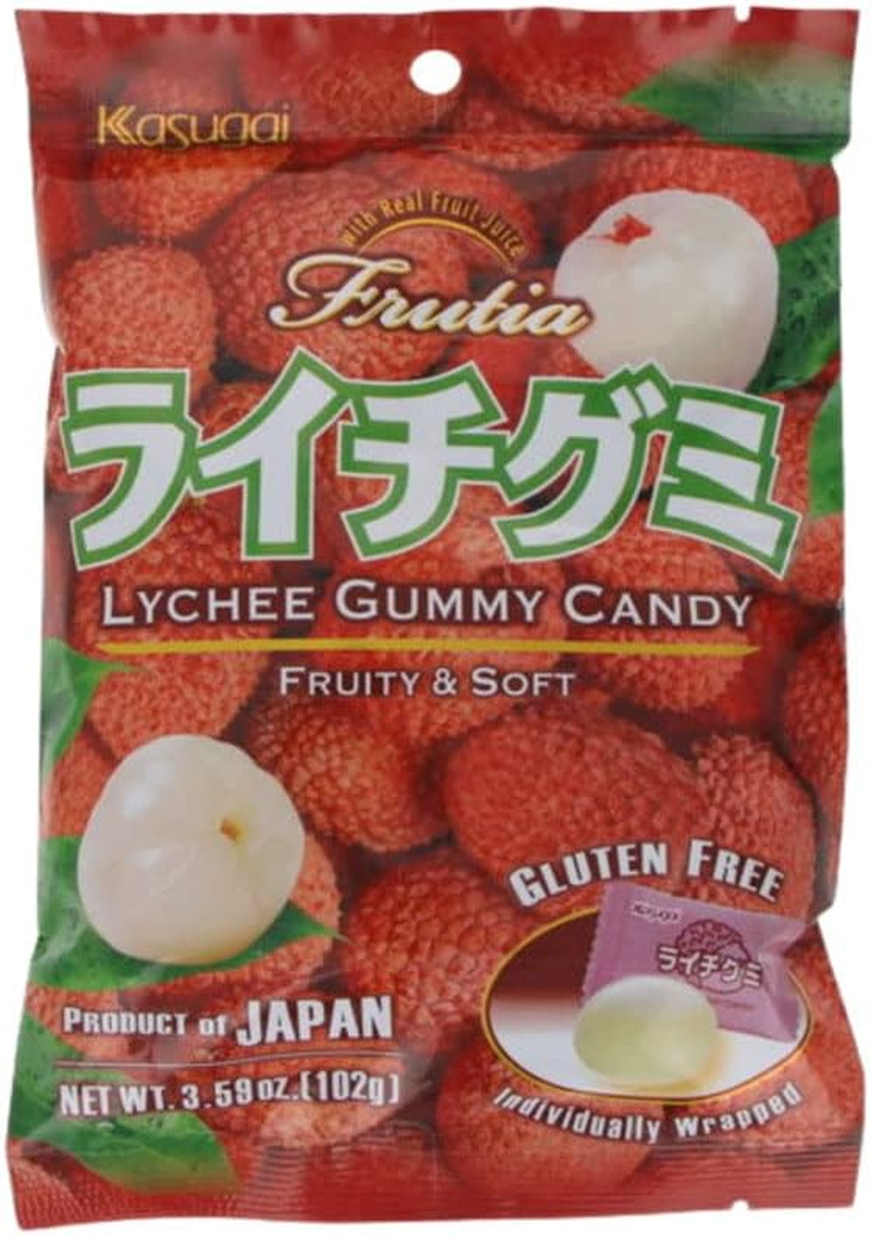 Kasugai Gummy Lychee Candy 102 G image number 3