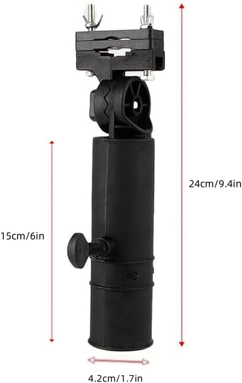 Golf Cart Umbrella Holder,Umbrella Stand,Universal Adjustable Trolley Attachment Umbrella Stand, Anti-Fall Golf Trolley Umbrella Rack for Golf Push Cart,Stroller,Handles,Wheelchair,Beach Chair image number 2