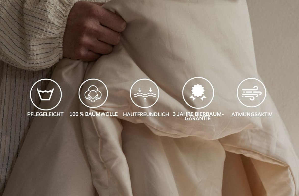 Bierbaum 6452_02 Flannelette Bedding Design 135 X 200 Cm and 80 X80 Cm Turquoise image number 5