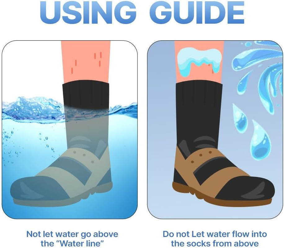 The Wudhu Socks - Non-Leather, 100% Waterproof, Breathable, and Anti-Odor Socks for Ablution & Outdoor Activities [Jet Black][Unisex] image number 1