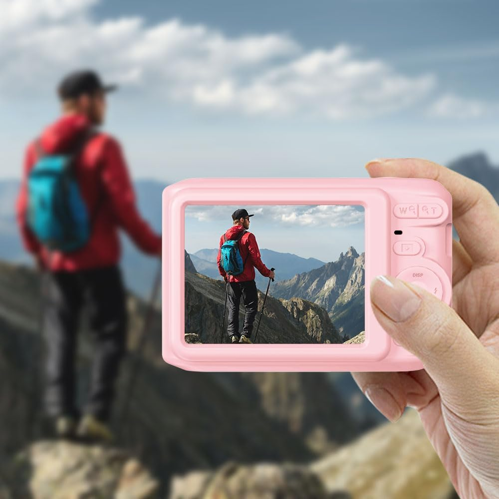 Tedubax Case for Kodak PIXPRO FZ45 Case, Soft Silicone Case for Kodak PIXPRO FZ45 - Anti-Scratch Slim Fit Lightweight Protective Case - Pink - Black image number 6