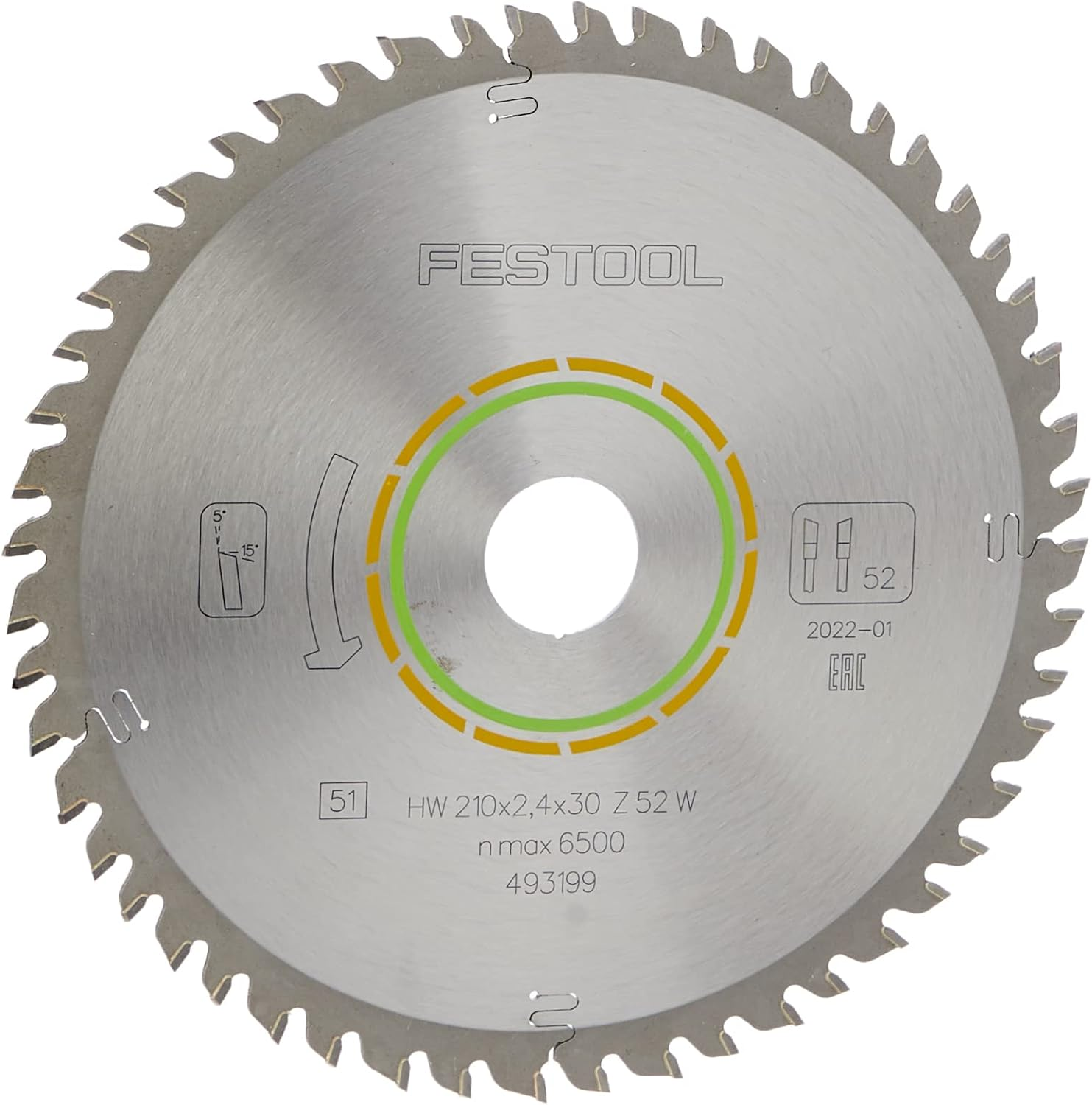 Festool Fine Tooth Saw Blade, 160 X 2.2 X 20 W48 image number 1