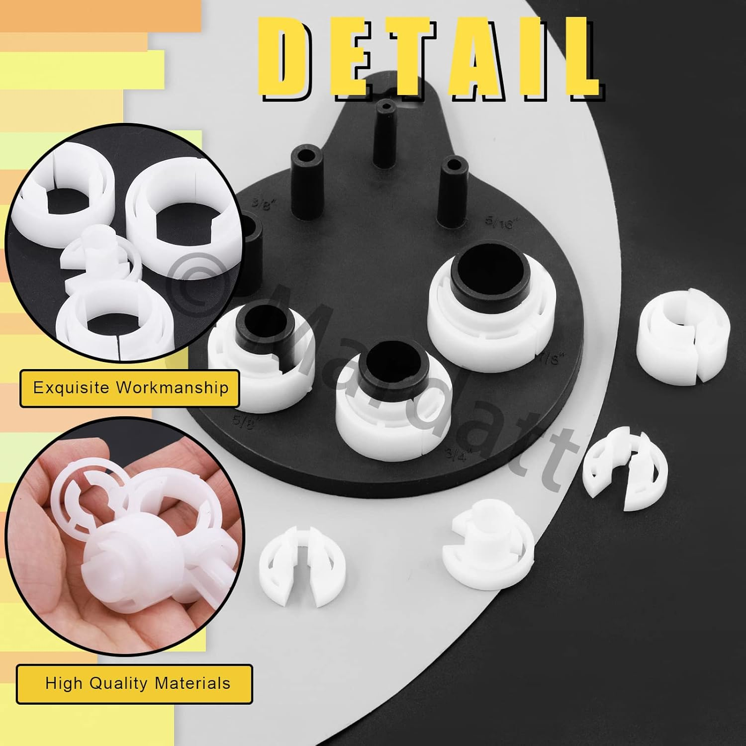Mardatt Air Conditioner and Fuel Line Quick Disconnect Tool Includes 7 SAE Standard 1/4" 5/16" 3/8" 1/2" 5/8&rdquo; 3/4" and 7/8" Quick Disconnect Tool and Storage Tray Universal Fit for Most Vehicles image number 1