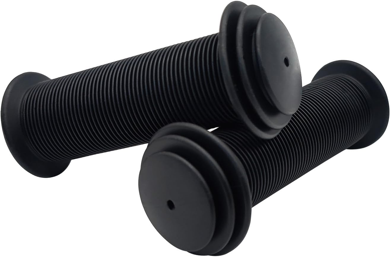 2Pcs Bike Handlebar Grips, Non-Slip Soft Rubber Cycling Grips for Universal Kids Bikes, Mountain Bikes, Scooters, Balance Bikes, Folding Bikes