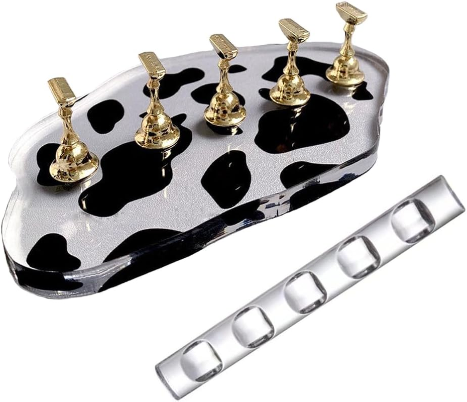 Nail Stands Nail Holder for Painting Acrylic Nail Durable Alloy Nail Display Nail Brush Nail Art Pen Holder, Nail Art Tools Package