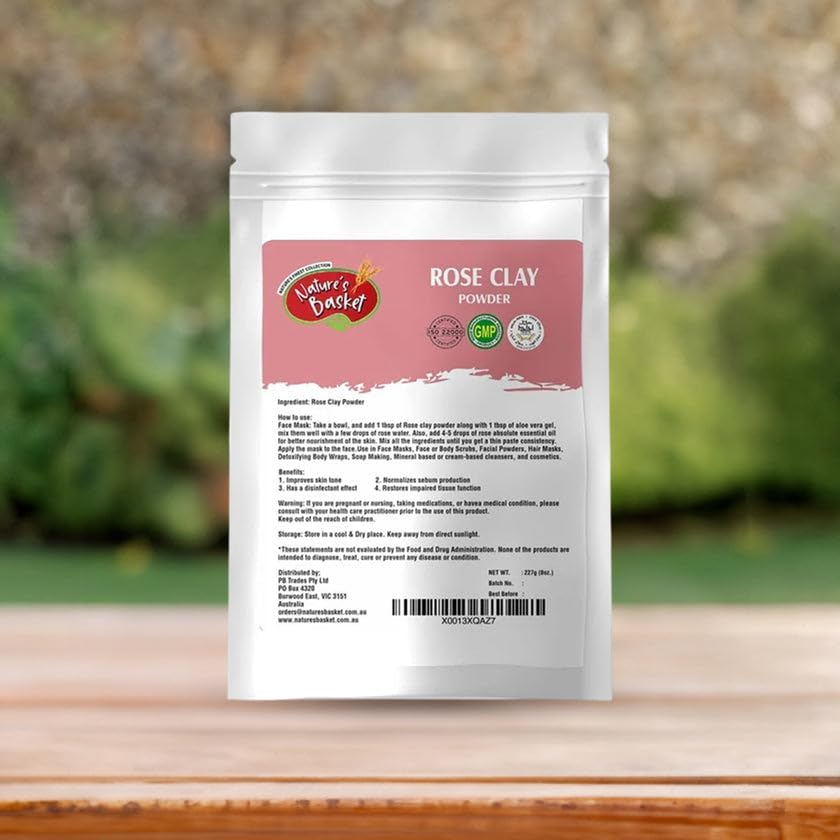 Nature'S Basket Rose Clay Powder - 227 Grams