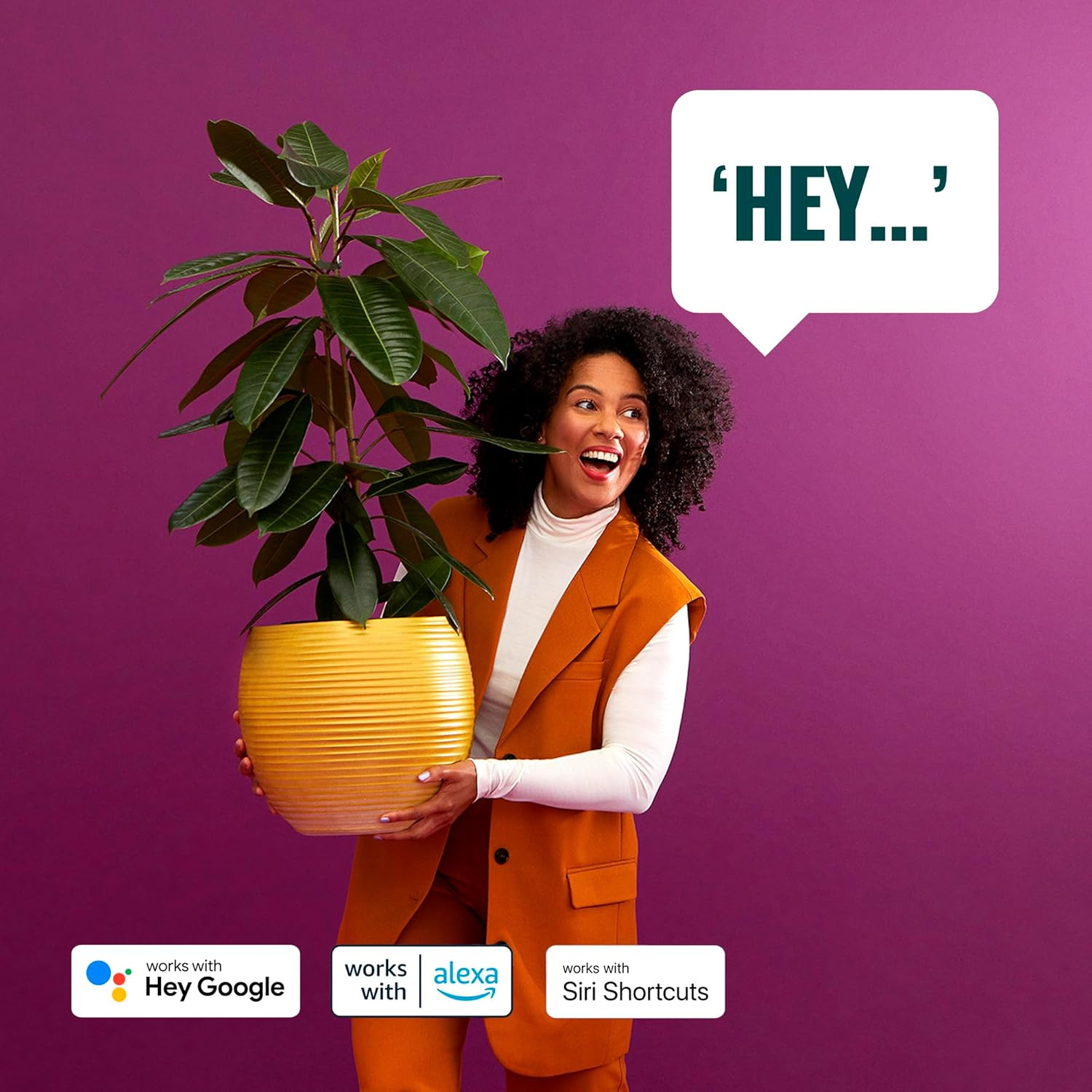 Wiz Squire Smart Table Lamp White Smart Home Lighting for Indoor Tables image number 6