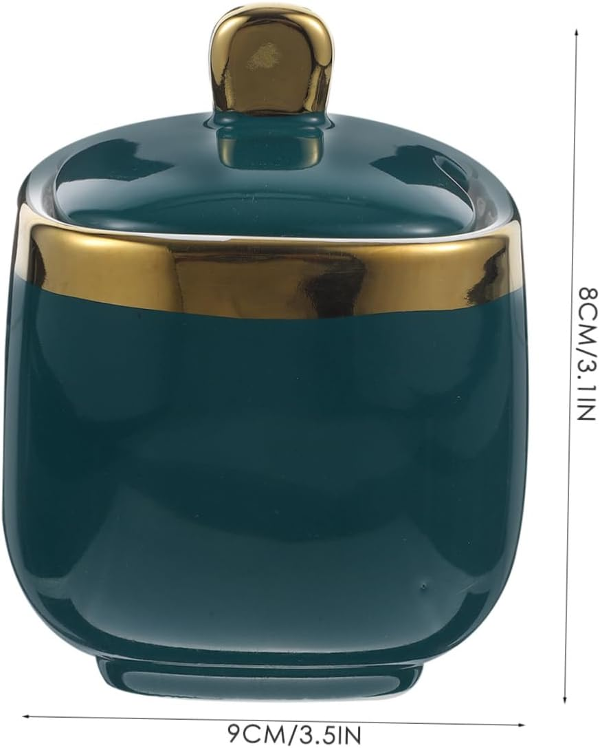 FELTECHELECTR 1Pc Ceramic Seasoning Jar with Stylish Condiment Storage Container for Sauces Vinegar and Spices for Home School and Restaurant Use Easy to Clean And