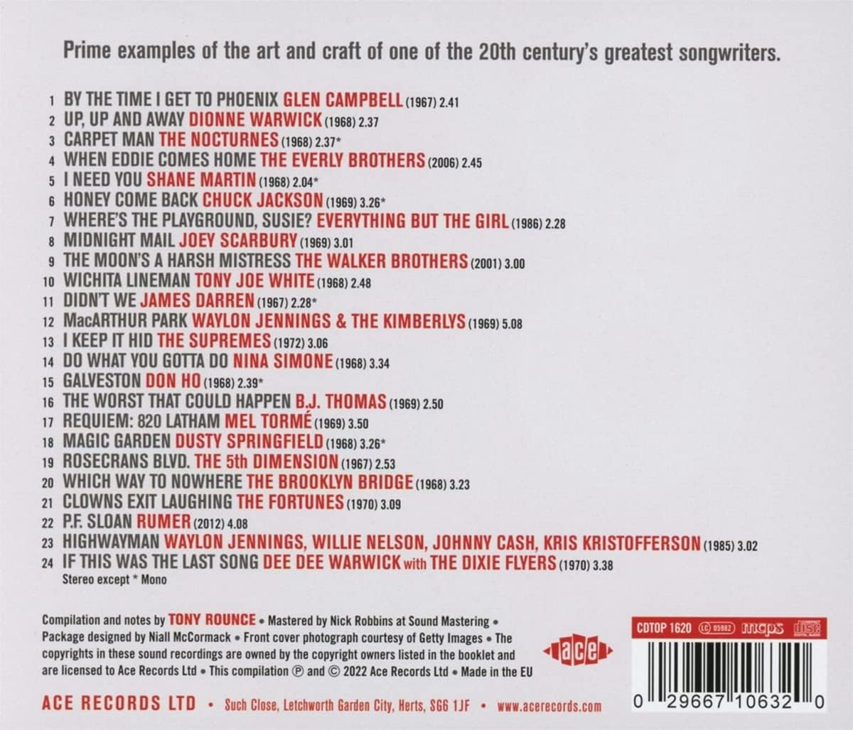 Clowns Exit Laughing: Jimmy Webb Songbook / Various