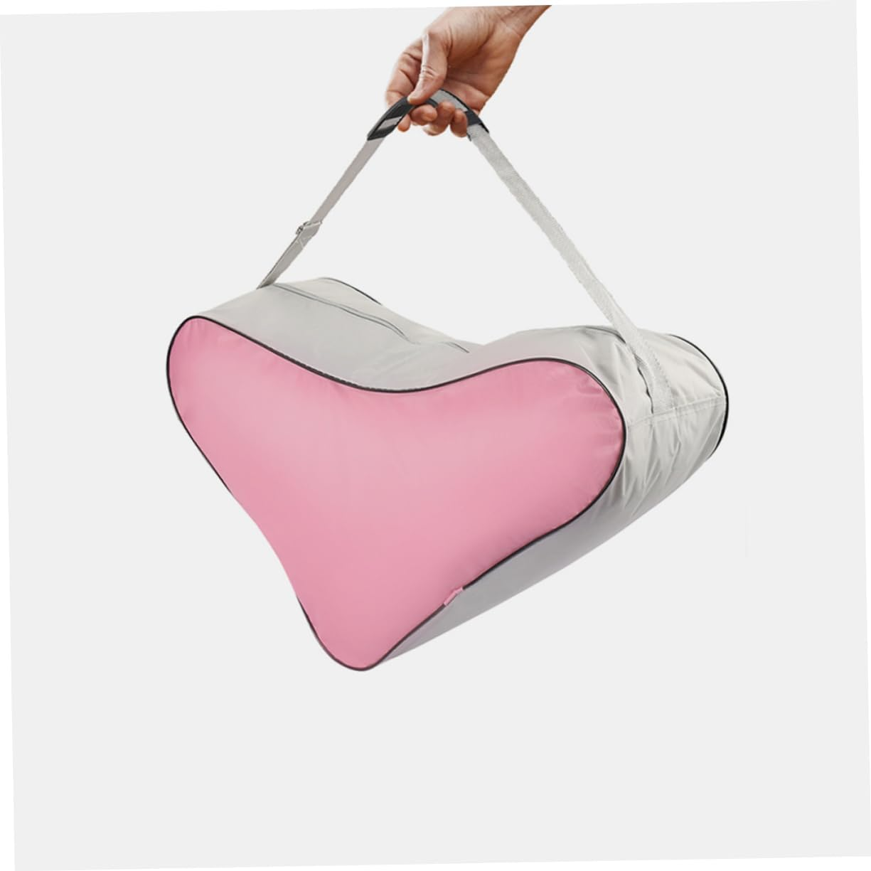 EXHUMKY 2Pcs Skating Bag and Ice Skates Pouch for Boys and Girls Portable Sportswear Tote Zipper Closure Suitable for Ice Skating Gear Storage and Roller Accessories Blue and Pink image number 5