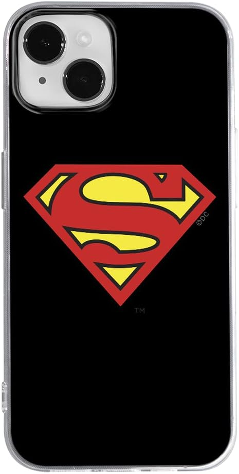 ERT Group Superman 002 Licensed TPU Phone Case for Iphone 14 Plus, Black image number 1