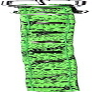 Wouapy Python Collar by Wouapy for Dogs, Green Python Leatherette Collar of 20 Mm Width and 40 Cm Length