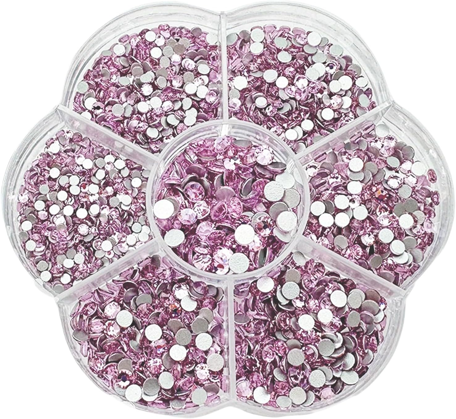 2500 Glitter Gems Hotfix Self-Adhesive 0.15~0.48 Cm, Rhinestones for Textiles for Gluing, Gemstones for Crafts, Rhinestones, for Clothing, Shoes, DIY, Craft, Nail Charms, Gift (AB)