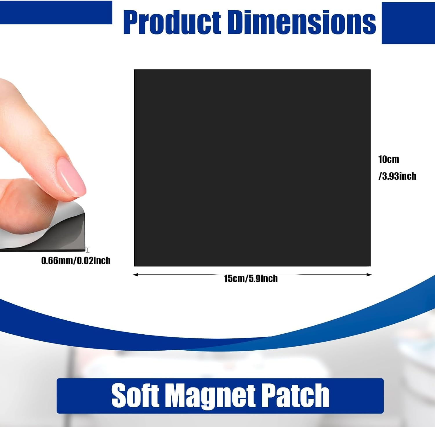 Magnetic Sheets, 5 Pcs Flexible Magnet Sheets, Magnets with Adhesive Backing for DIY Picture, Photo, Craft image number 5