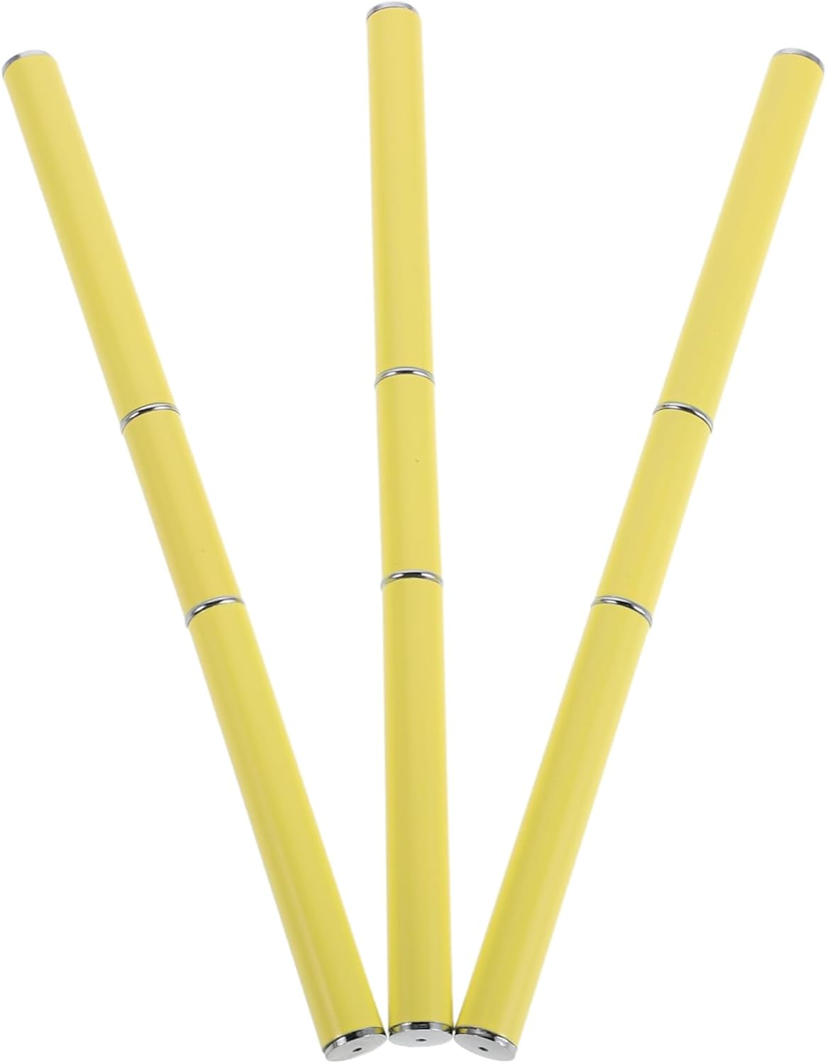 DINHEAROM 3Pcs Double Ended Nail Art Liner Brushes for Professional Manicure Detail Pens for Sculpting Line Work and Dotting Easy to Clean Salon Tools