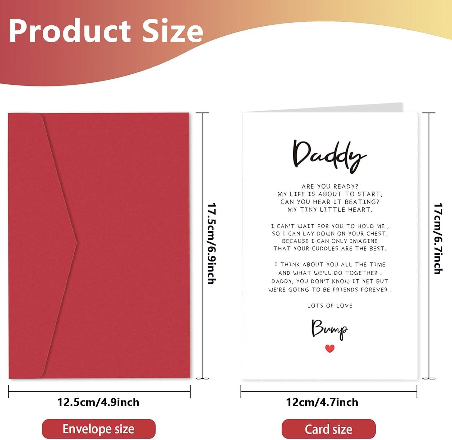 Humorous Father'S Day Greeting Card with Lots of Love for Dad Design (SN-319) image number 5