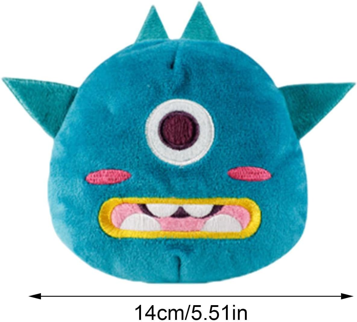 Dog Toys Squeaky Ball | Rubber 2 in 1 Beast Shaped Dog Chew Toy | Sound Dog Ball, Dog Teething Toys for Puppy Small Medium Dogs, Pet Sound Toys Catcoq - D: C-Bit Beast Cloth Cover + Orange Sound Ball image number 6