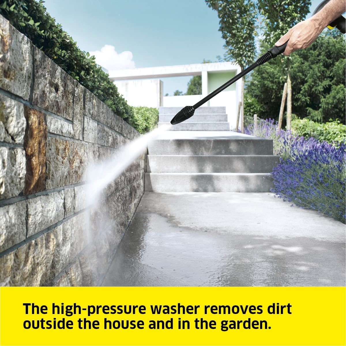 K&auml;rcher K5 Compact 2300PSI Electric Pressure Cleaner/Washer, Flow Rate: 8.3Ltr/Min; 8M Hose with Power Jet & Dirt Blaster, Additional Garden Hose Adapter