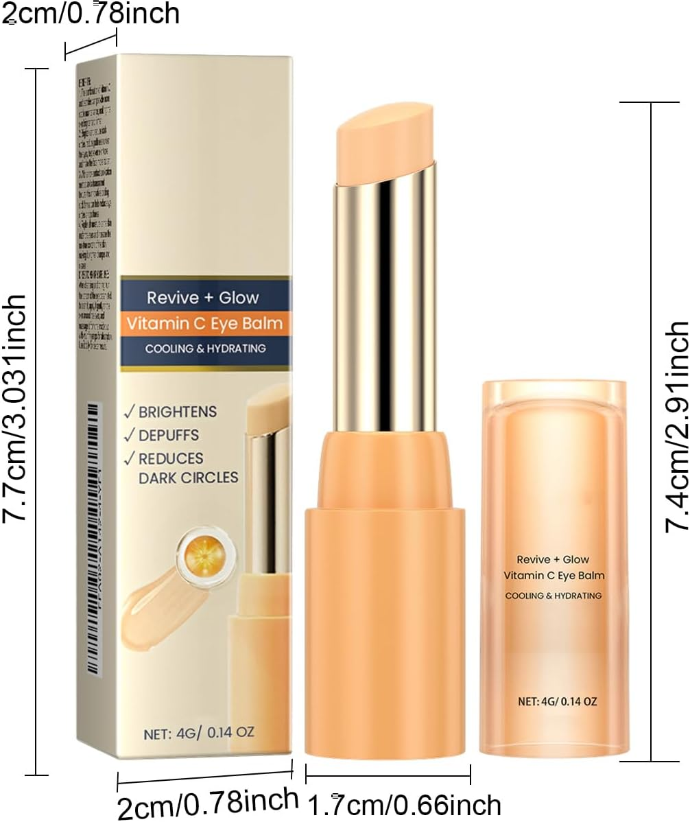 Vitamin C Eye Balm, Reduce the Blackness of the Skin under the Eyes,Hydrating Eye Cream,Reduces Puffiness image number 2