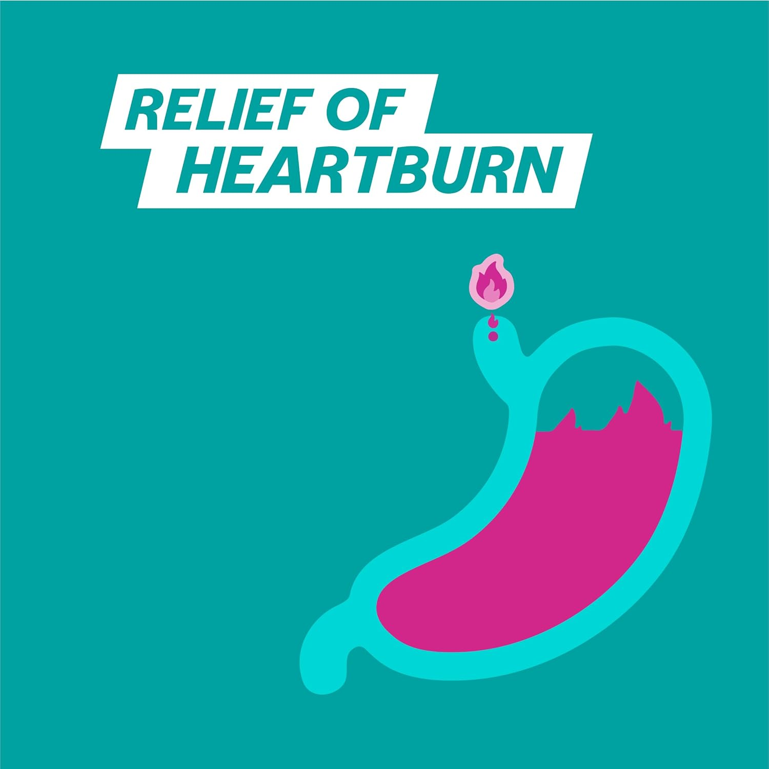 Gaviscon Chewable Peppermint Heartburn & Indigestion Relief Tablets (Count of 24) image number 1