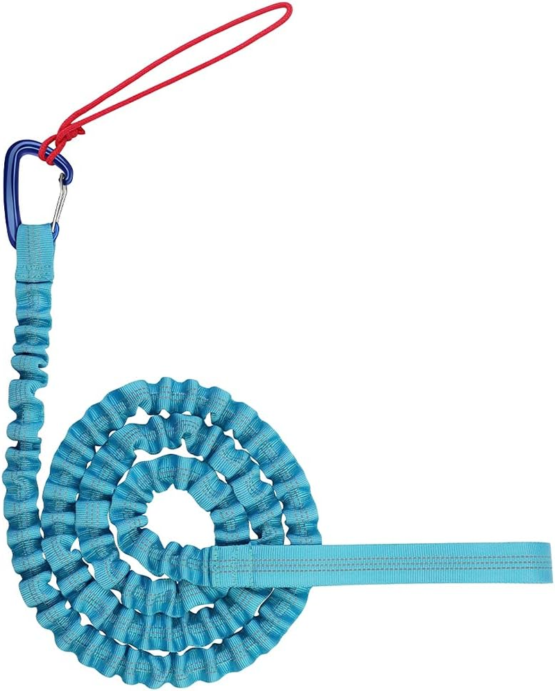 Bike Bungee Tow Rope for Kids,Child Bike Stretch Bungee Cord Pull behind Attachment High Strength MTB Elastic Rope(Red) image number 2