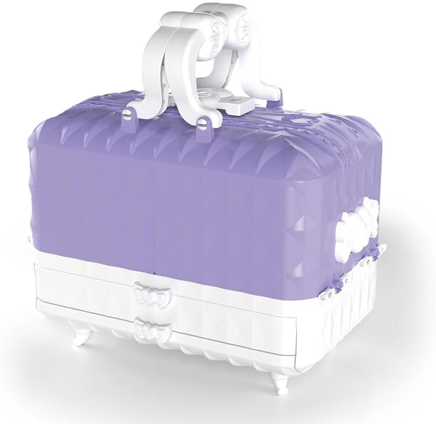 52 Pcs Kids Makeup Set for Girls, Princess Real Washable Pretend Play Cosmetic Set Toys with Mirror, Non-Toxic & Safe, Birthday Gifts for 3 4 5 6 7 8 9 10 Years Old Girls Kids (Purple) image number 2