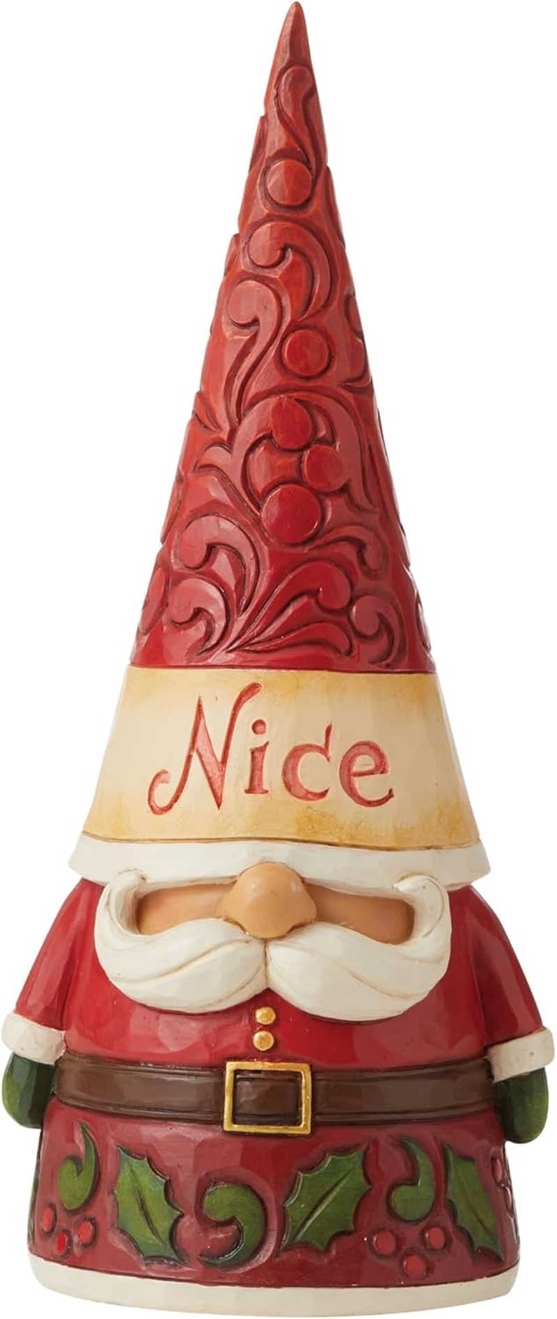 Heartwood Creek Jim Shore Christmas Gnome Holding Holly, 16Cm, Red,6009180 image number 5