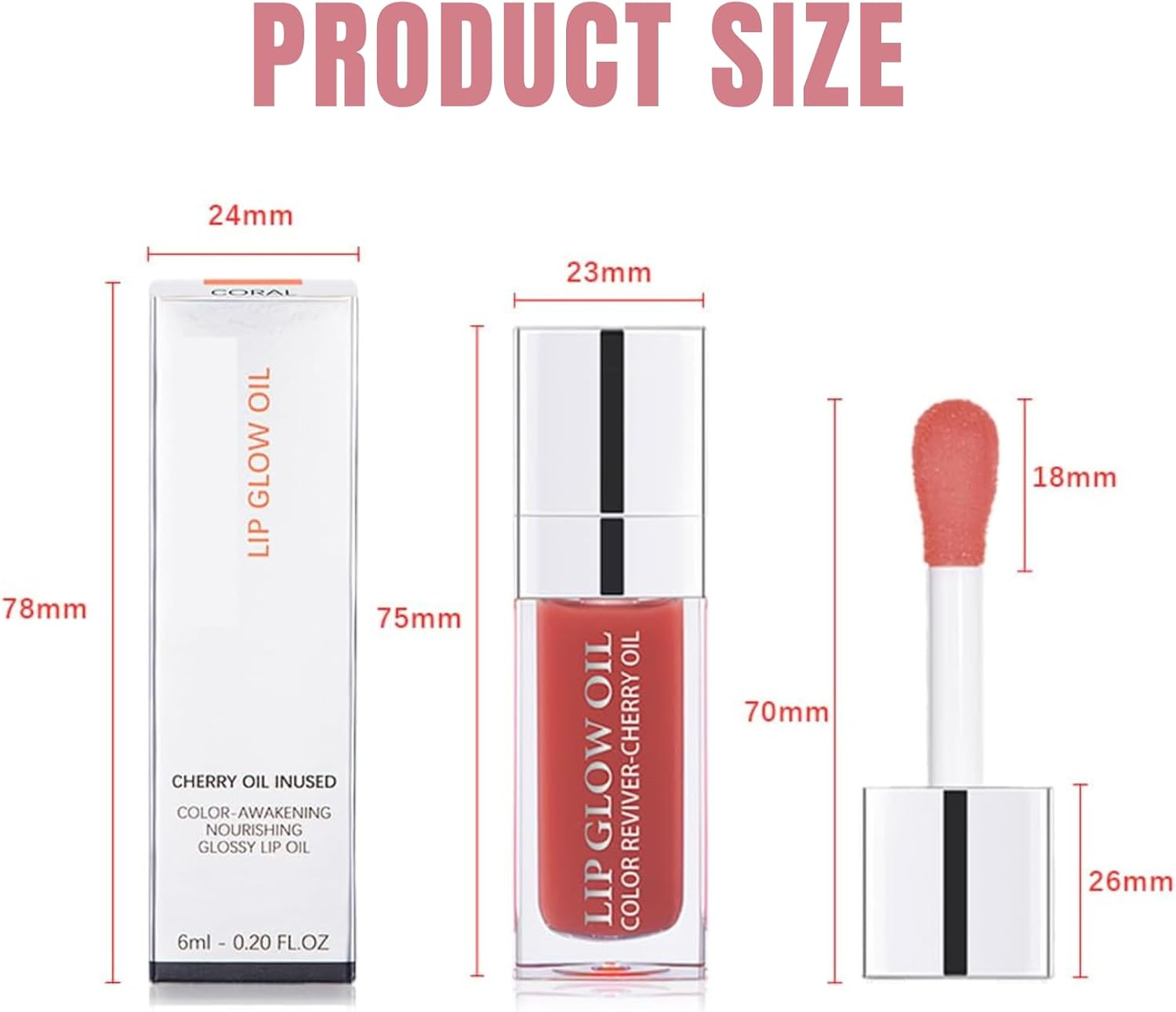 Lip Glow Oil, Plumping Lip Gloss, JOMWEN Non-Sticky Transparent Moisturizing Lip Balm, Natural Lip Plumper Gloss (012#ROSEWOOD) image number 5