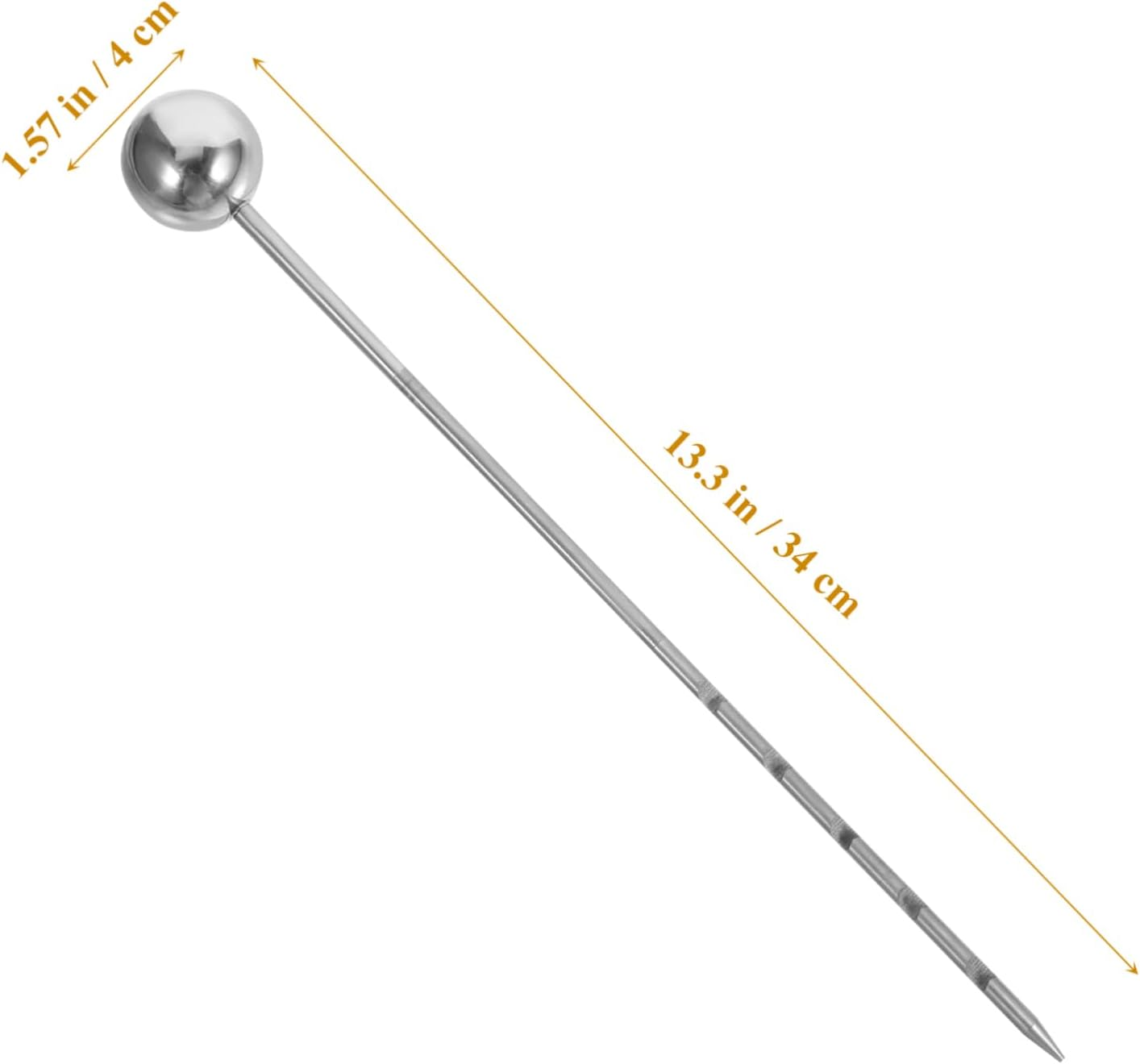 Kisangel 14-Inch Stainless Steel Soil Sample Probe for Indoor Outdoor Plant Soil Testing Handle for Moisture Monitoring Supplies image number 4