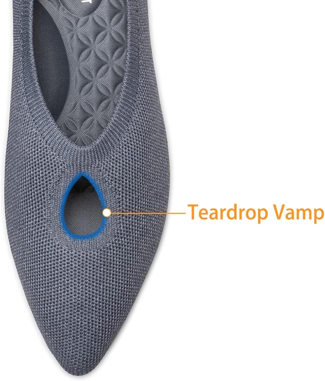 Frank Mully Women'S Ballet Flats Teardrop Upper Pointed Toe Lightweight Flats for Women Comfortable Slip on Flats for Work Wedding Office image number 2