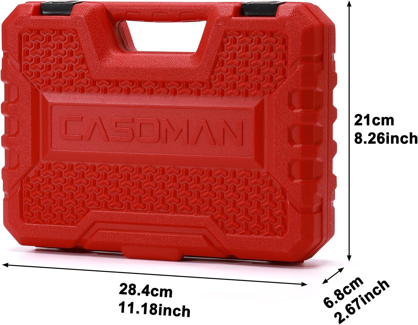 CASOMAN 1/4 Inch Drive Master Impact Socket Set, 50-Piece, 6-Point, Sae/Metric, 5/32 Inch - 9/16 Inch, 4Mm - 15Mm, Standard/Deep,Cr-V image number 5