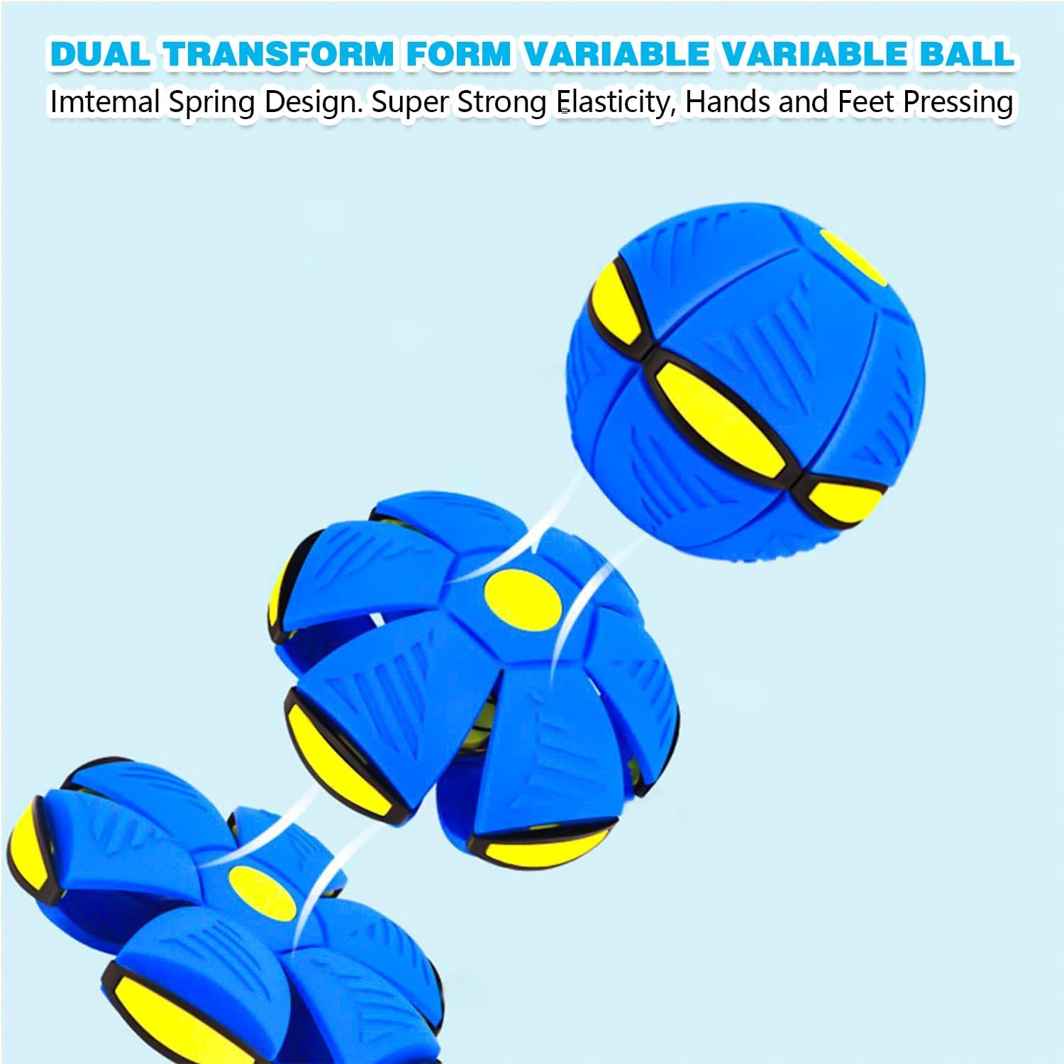 Pet Toy Frisbee Ball, Flying Saucer Ball Toy for Dogs, Flying Ball for Dogs, Pet Toy Frisbee Ball Dog, Flying Ball, Premium Dog Ball for Throwing, Catching, Playing image number 4