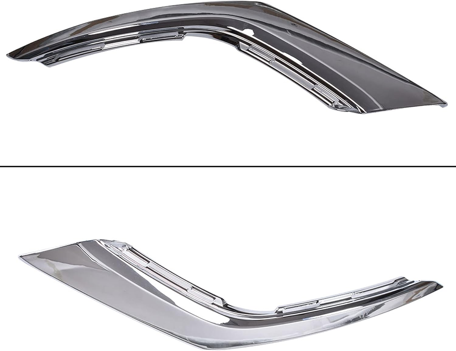 Munirater Left Front Bumper Chrome Trim Molding Strip Replacement for 2016-2019 Mitsubishi Outlander MI1047103 MI1047104 image number 2