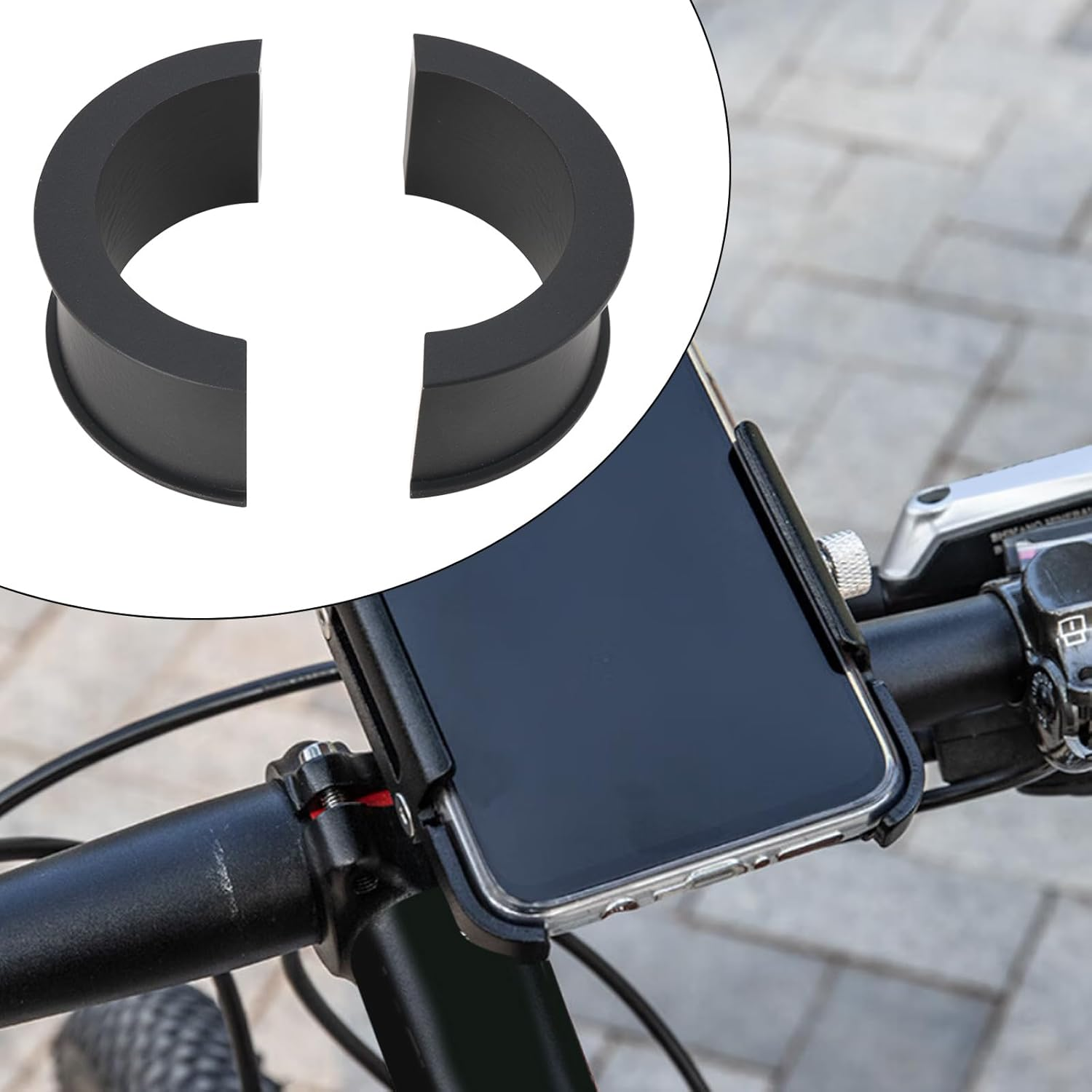 5 Pair Bicycle Handlebar Mount Spacer Conversion Extender Spacer Conversion 31.8Mm to 25.4Mm Compatible with GUB Holder image number 5