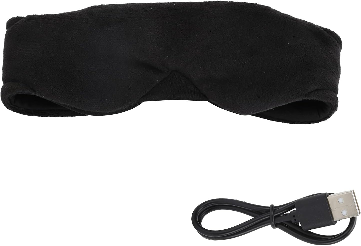 Wireless Bluetooth Musical Eye Mask Stereo Bass Blackout Music Eye Mask Listening to Songs and Calls Ideal for Home Office Air Travel Business Trip Relaxation Meditation Insomnia (Black)