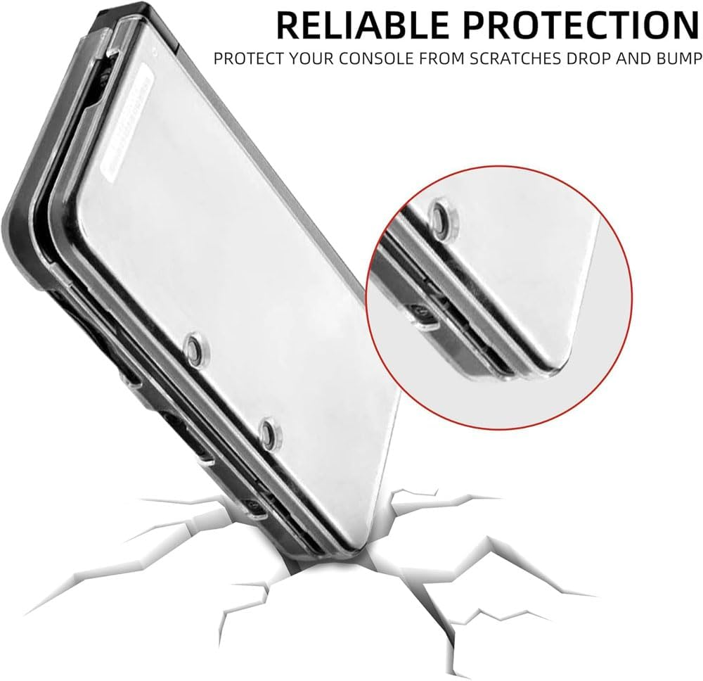 Clear Protective Case for Nintendo 3DS XL/LL (2015 Model),Crystal Transparent Hard Shell, Hinge Less Design, Scratch-Resistant and Form Fitting Cover, Lightweight Protection image number 2