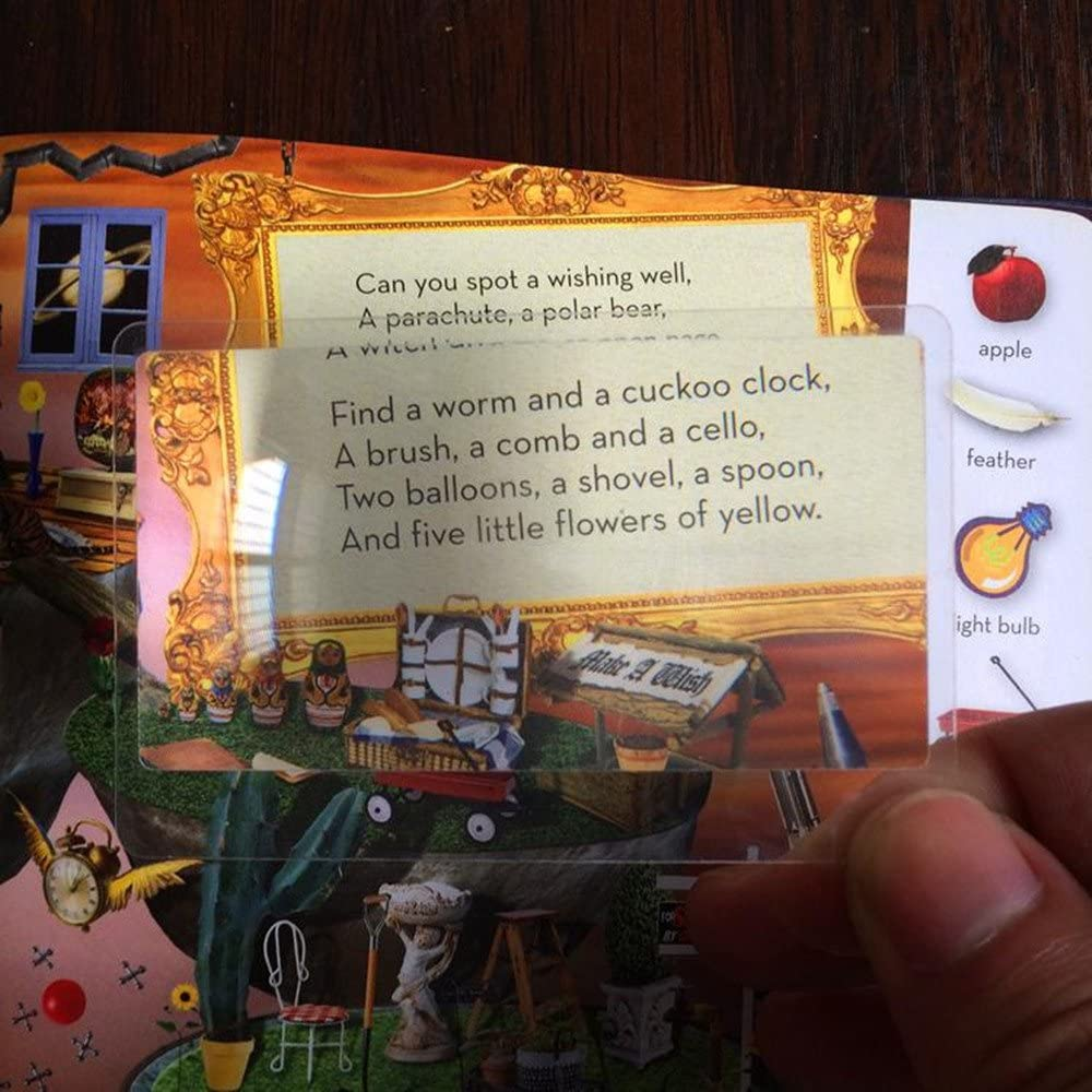 Yueton Pack of 12 Credit Card Sized Magnifying Lenses, Wallet Magnifiers 3X Lenses image number 6