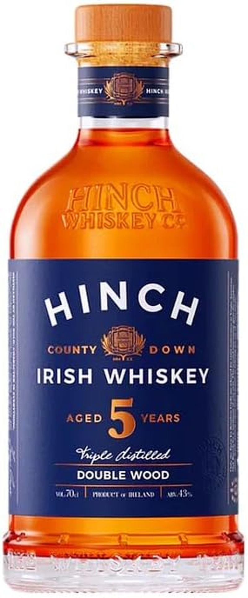Hinch Irish Whisky 5YO Double Wood 43% 700Ml