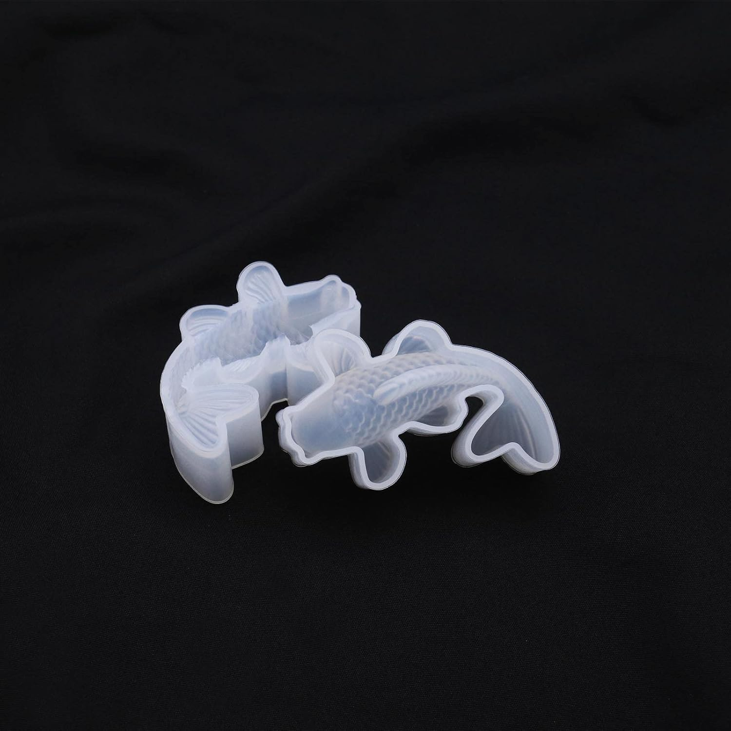 Ecsing 5Pcs 3D Koi Fish Silicone Resin Mould Koi Fish Tank Decor Simulation Resin Mould Resin Fish Mould Accessories for DIY Making image number 4