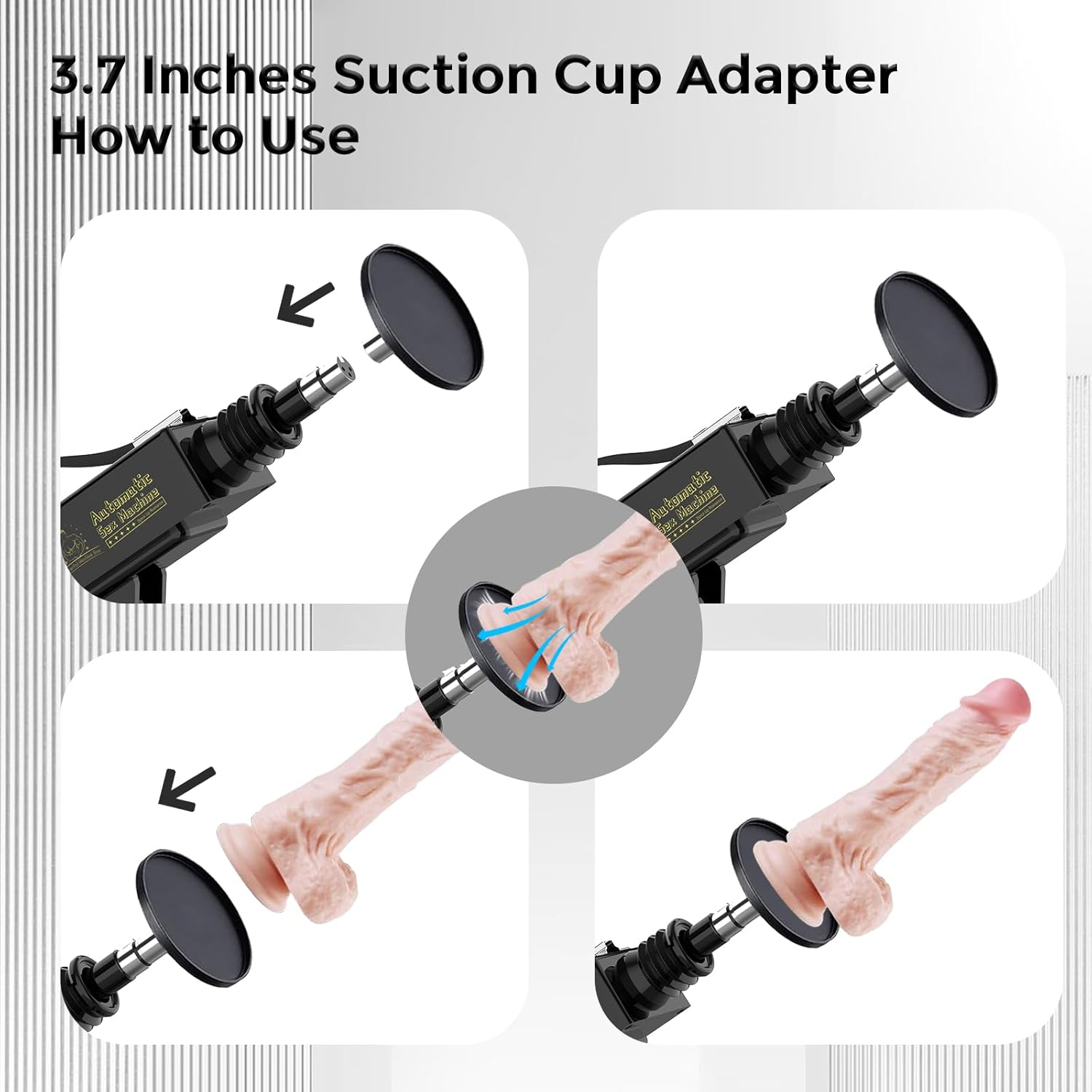 Automatic Sex Machine Thrusting Machine for Male and Femal Love Machine Adult Sex Toy 3XLR Connector Thrusting Dildo Machinegun for Senior Player Thruster with 5 Attachments image number 3