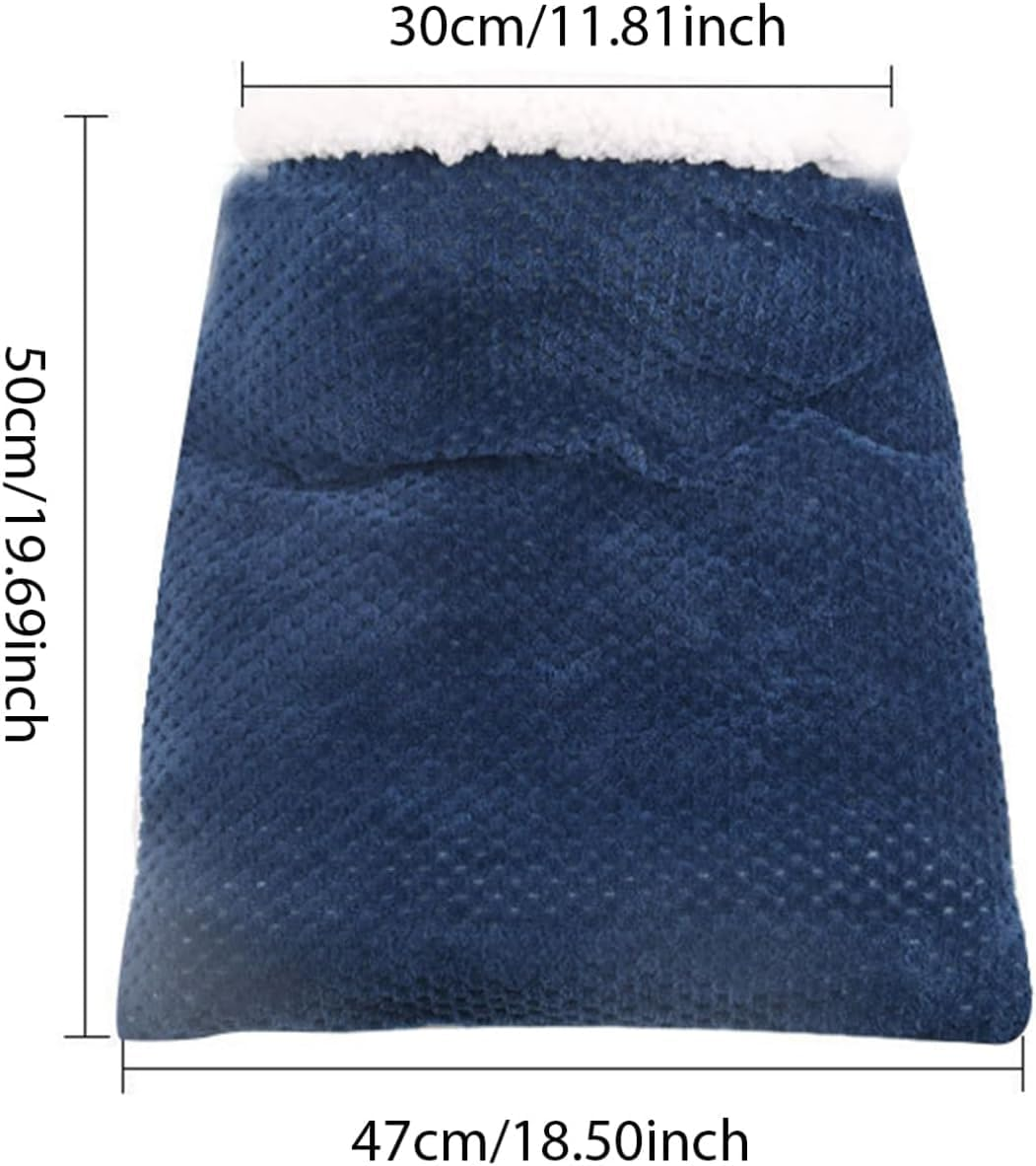 Cat Sleeping Bag Soft Plush Large Cat Sack Cat Bed Cave Self Warm Cat Bed for Winter Cosy Cat Bed Cave 360&deg; Wrap Comfort.Able Pet Snuggle Sack for Cats up to 6 Kg image number 3